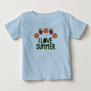 I Liebe Summer Baby Niedliche T - Shirt mit Frucht