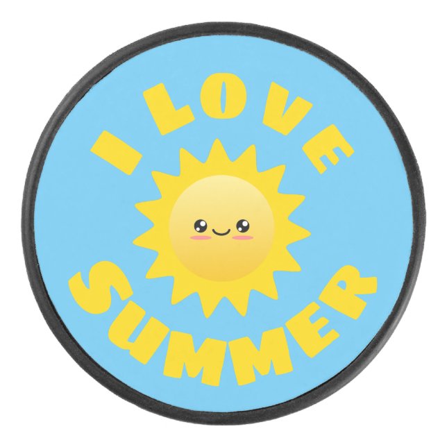 I Liebe Summer Eishockey Puck (Vorderseite)