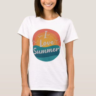 I Liebe Summer Women's Basic T-Shirt