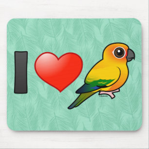 I Liebe Sun Conures Mousepad
