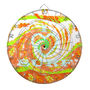 I Liebe Surf: Schönes Blumengestein mit Cooler Tex Dartscheibe