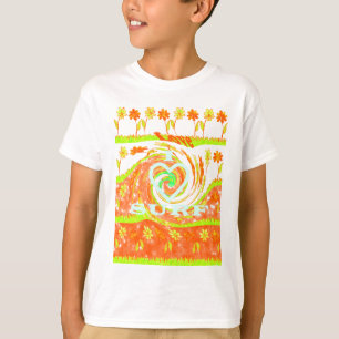 I Liebe Surf: Schönes Blumengestein mit Cooler Tex T-Shirt