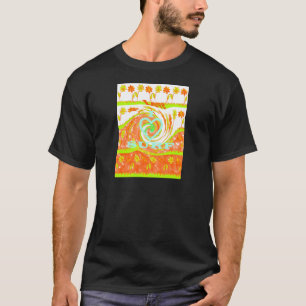 I Liebe Surf: Schönes Blumengestein mit Cooler Tex T-Shirt