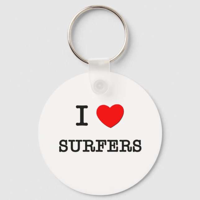 I Liebe Surfer Schlüsselanhänger (Vorderseite)