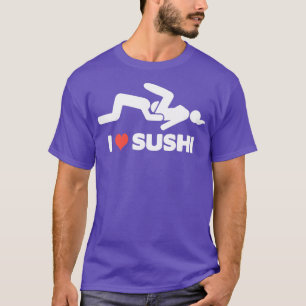 I Liebe Sushi Adult Dirty Funny Bachelor Party T-Shirt