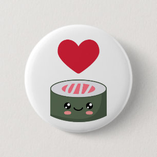 I Liebe Sushi Button