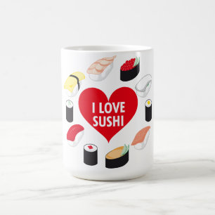 I LIEBE SUSHI KAFFEETASSE