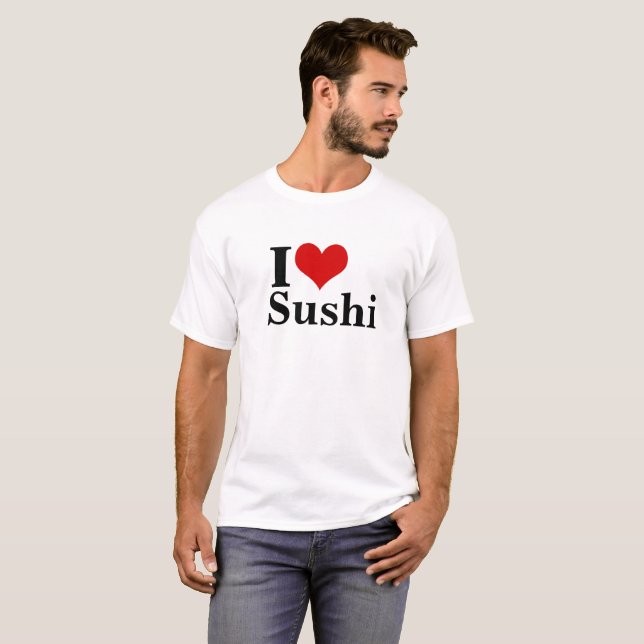 I Liebe Sushi Men's Basic T - Shirt (Vorne ganz)