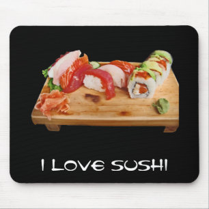 I Liebe-Sushi Mousepad