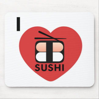 I Liebe-Sushi Mousepad