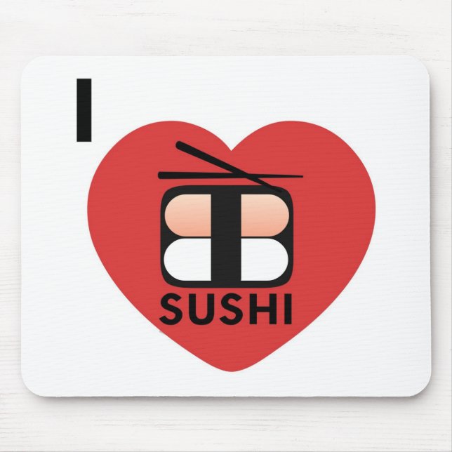I Liebe-Sushi Mousepad (Vorne)