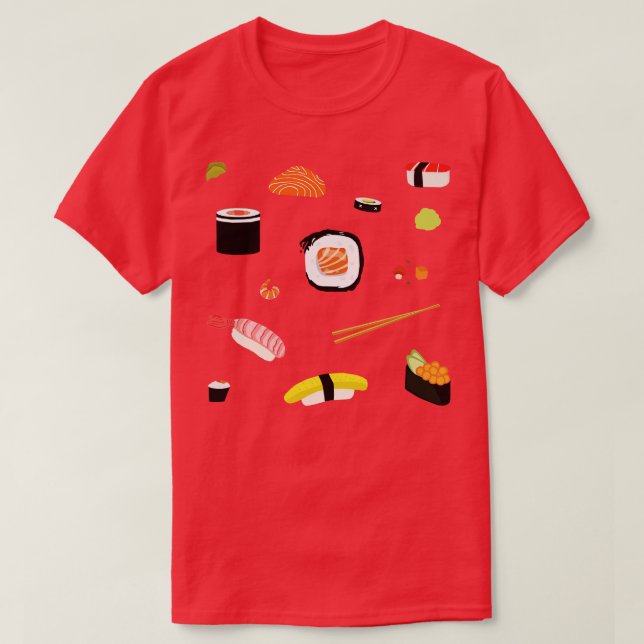 I Liebe Sushi Roll T-Shirt (Design vorne)