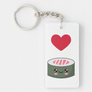 I Liebe Sushi Schlüsselanhänger