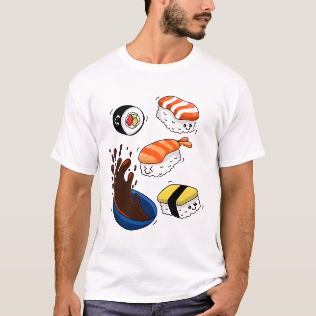I Liebe Sushi T-Shirt (Vorderseite)
