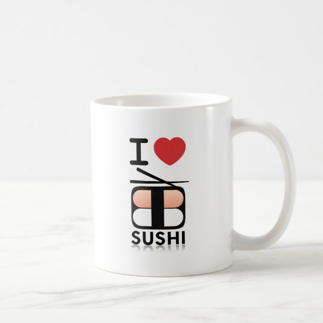 I Liebe-Sushi Tasse (Rechts)