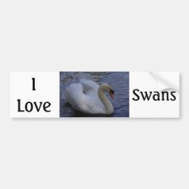 I Liebe Swans Autoaufkleber