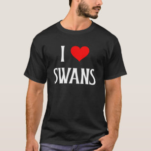 I Liebe Swans I Heart Swans Swan Aviary Bird Watch T-Shirt