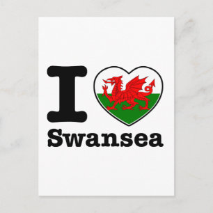 I Liebe Swansea Postkarte