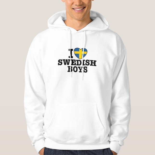 I Liebe Swedish Boys Hoodie (Vorderseite)