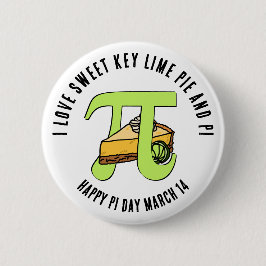 I LIEBE SWEET KEY LIMON PIE Happy Pi Day Button