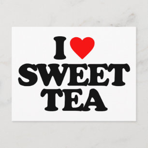 I LIEBE SWEET TEA POSTKARTE