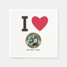 I Liebe SWFL Eagle Cam Napkins Serviette