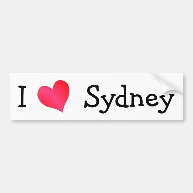 I Liebe Sydney Autoaufkleber (Vorne)