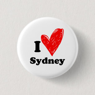 I Liebe Sydney Button