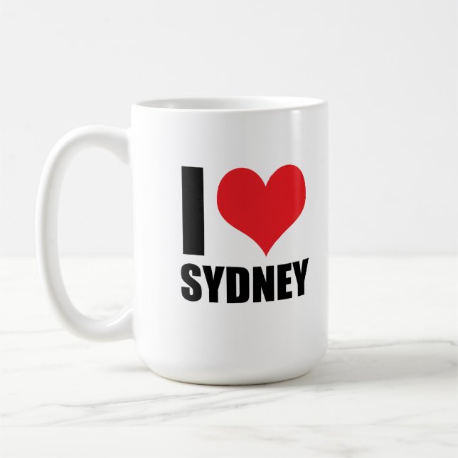 I Liebe Sydney Kaffeetasse (Links)