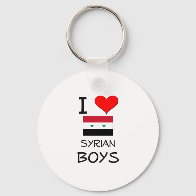 I Liebe Syrian Boys Schlüsselanhänger (Vorderseite)