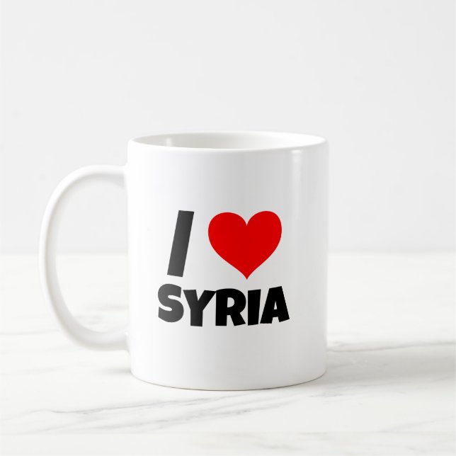 I Liebe Syrien س ر ي ا Kaffeetasse (Links)
