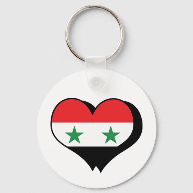 I Liebe Syrien Schlüsselanhänger (Vorderseite)