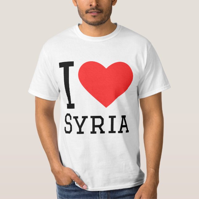 I Liebe Syrien T-Shirt (Vorderseite)