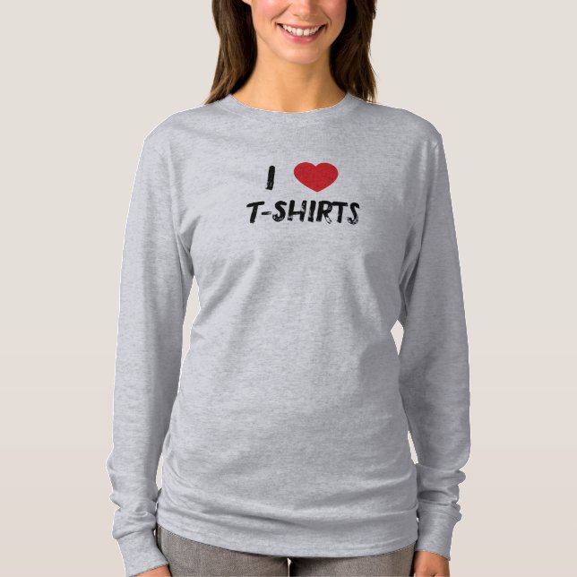 I LIEBE T - SHIRT T - SHIRT (Vorderseite)