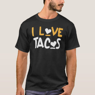 I Liebe Tacos Herz Taco Dienstag mexikanisch T-Shirt