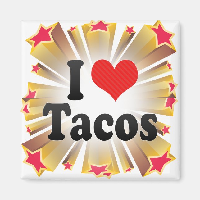 I Liebe Tacos Magnet (Vorne)