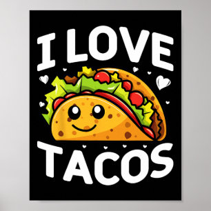 I Liebe Tacos Mexikos Party I Liebe Tacos Cinco De Poster