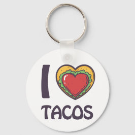 I Liebe Tacos Schlüsselanhänger