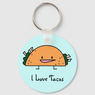 I Liebe Tacos Schlüsselkette Schlüsselanhänger