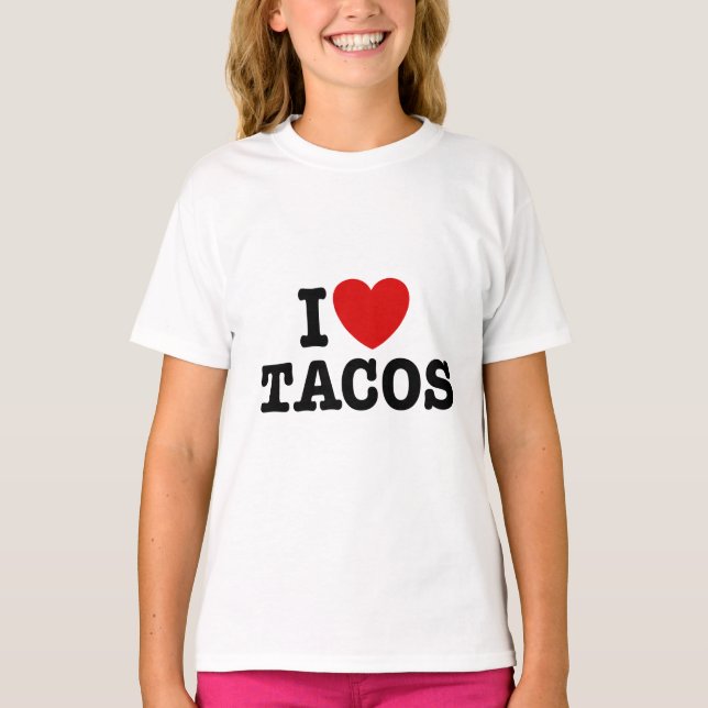 I Liebe Tacos T-Shirt (Vorderseite)