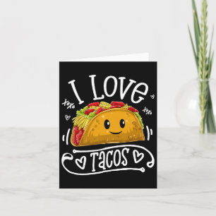 I Liebe Tacos T Shirt Cinco De Mayo Frauen Männer Karte