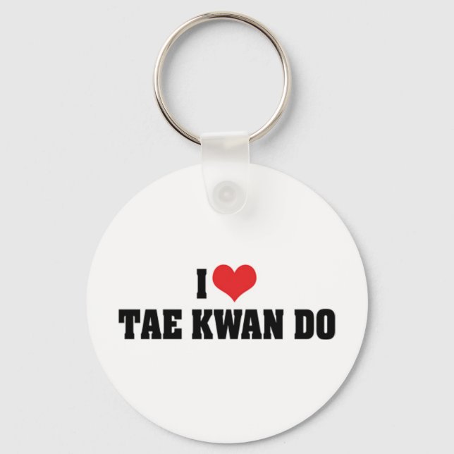 I Liebe Tae Kwan Do Schlüsselanhänger (Vorderseite)
