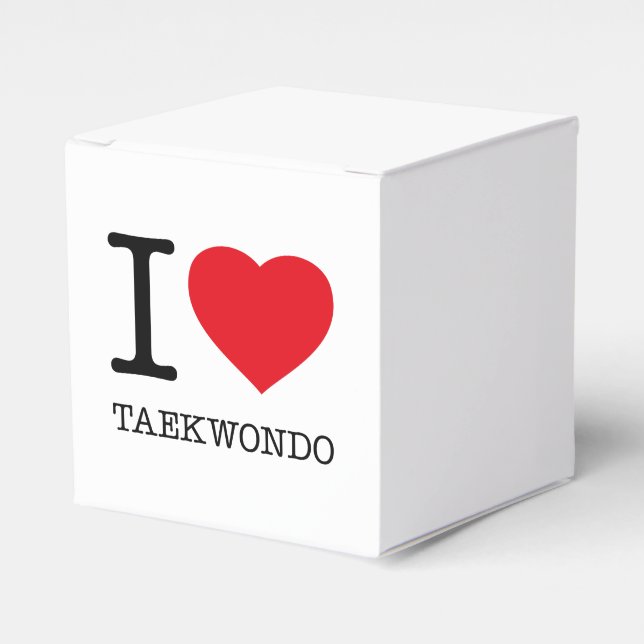 I LIEBE TAEKWONDO GESCHENKSCHACHTEL (Vorderseite)