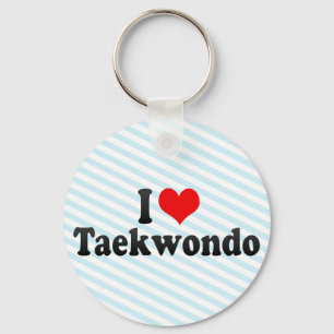 I Liebe Taekwondo Schlüsselanhänger