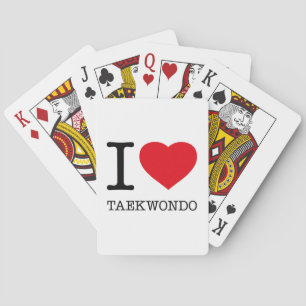 I LIEBE TAEKWONDO SPIELKARTEN