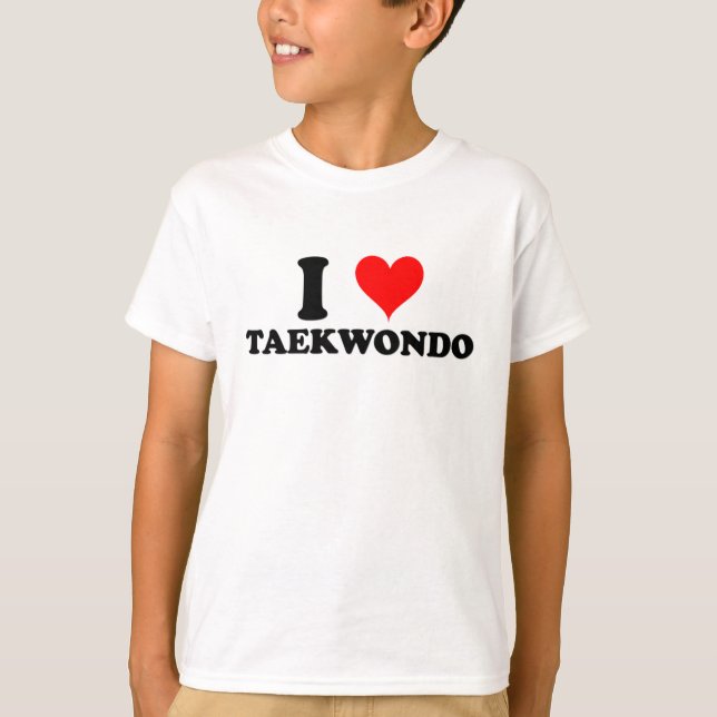 I Liebe Taekwondo T-Shirt (Vorderseite)