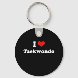 I Liebe Taekwondo Tshirt Schlüsselanhänger