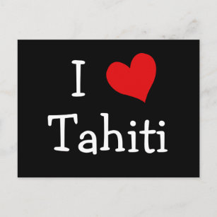 I Liebe Tahiti Postkarte