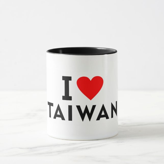 I Liebe Taiwan Land wie Herztourismus Tasse (Zentrum)