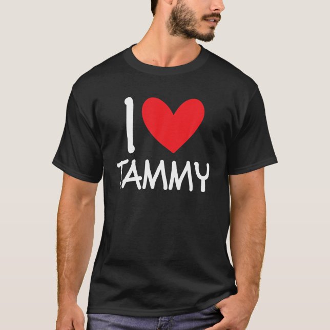 I Liebe Tammy Name Personalisiert Girl BESTE FREUN T-Shirt (Vorderseite)